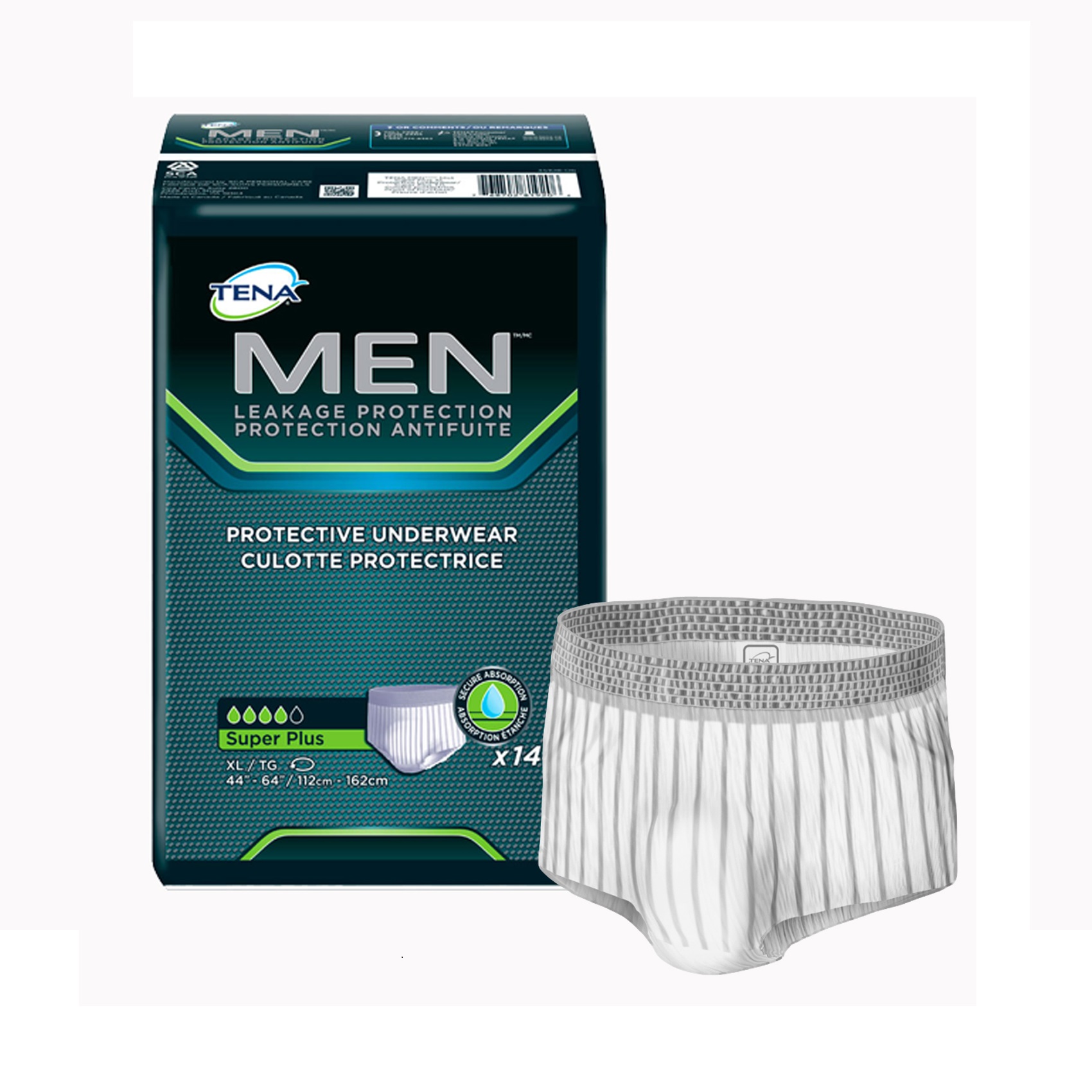 TENA® Men™ Protective Underwear, Super Plus Absorbency - GBM MEDICAL SUPPLY